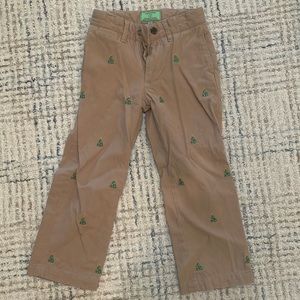 Castaway Khaki Pants with Christmas Trees
